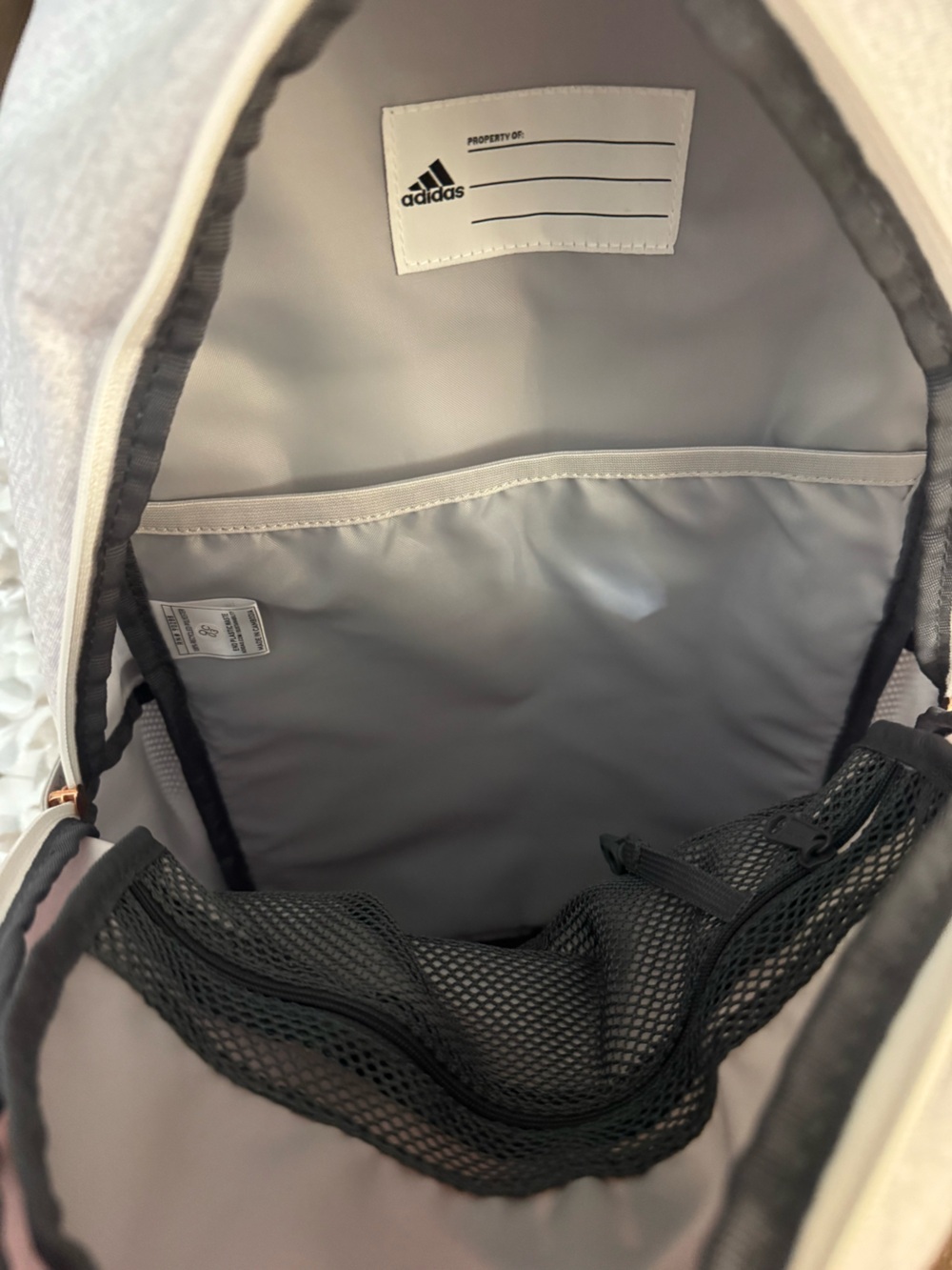 adidas Classic 3S 4 Backpack – Unisex Laptop Bookbag in Heather Gray - NWT - Picture 10 of 10